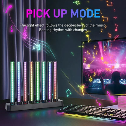 RGB Smart Desktop Light – Lampe LED Connectée avec Contrôle via App, Effets Musicaux et Ambiance Gaming pour Bureau et Gaming Setup