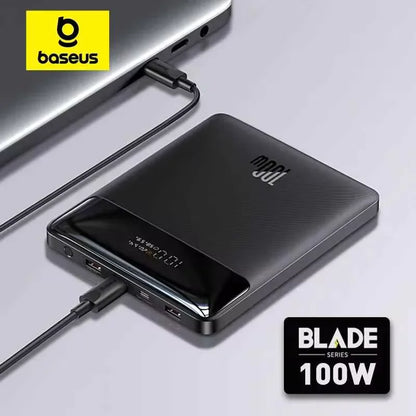 Baseus Power Bank 100W 20000mAh – Chargeur Portable avec Charge Rapide PD pour MacBook, Laptop, iPhone, iPad et Appareils USB-C