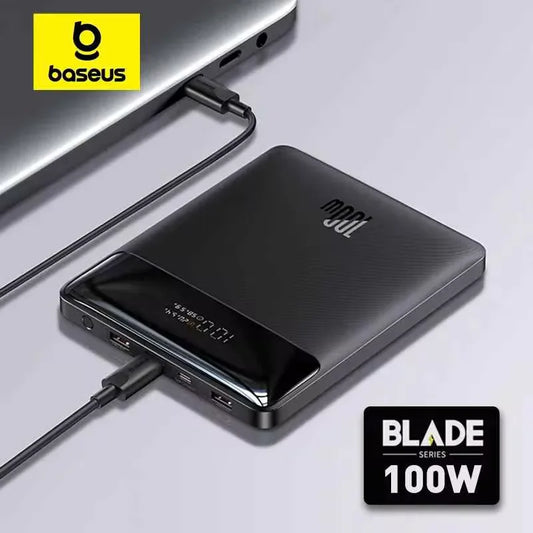 Baseus Power Bank 100W 20000mAh – Chargeur Portable avec Charge Rapide PD pour MacBook, Laptop, iPhone, iPad et Appareils USB-C