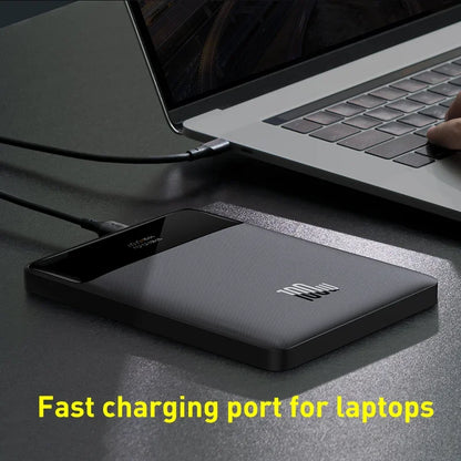 Baseus Power Bank 100W 20000mAh – Chargeur Portable avec Charge Rapide PD pour MacBook, Laptop, iPhone, iPad et Appareils USB-C